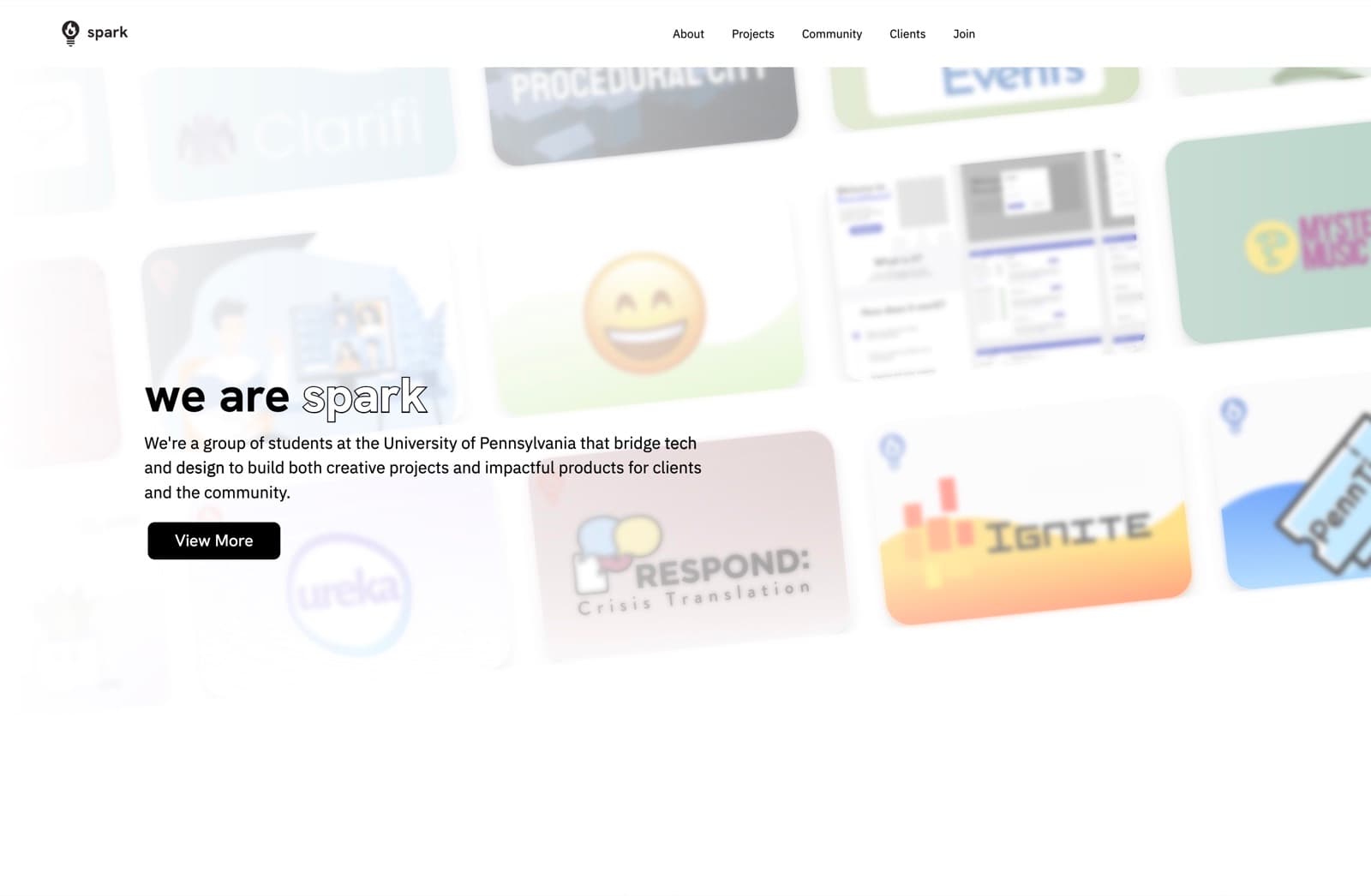 Penn SPARK website homepage