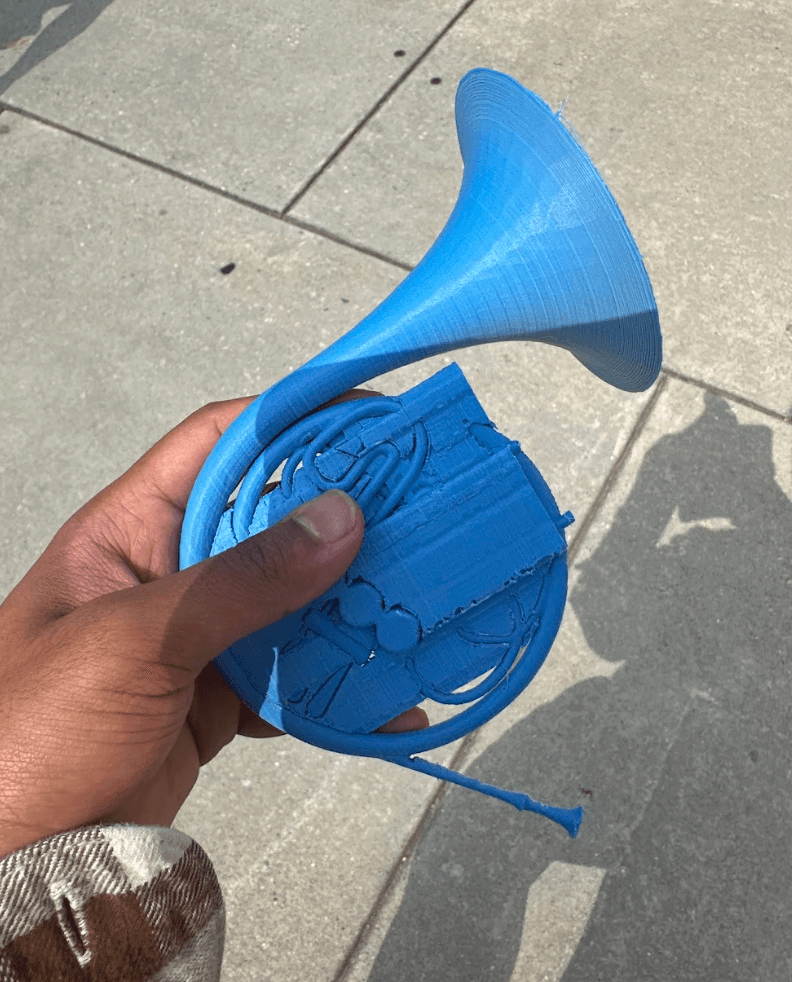 Blue French Horn